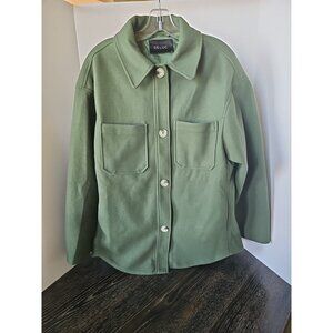 Deluc Luigi Pine Green Shacket Size Large